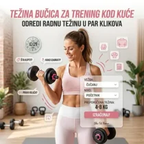 Vodič i kalkulator za odabir prave težine bučica i tegova za kućni trening
